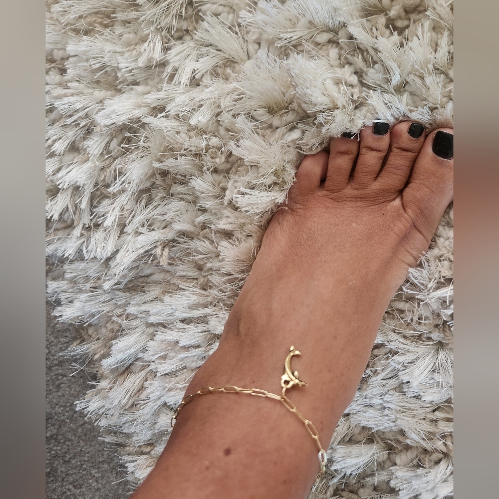 Ankle Bracelet Gold Dolphin